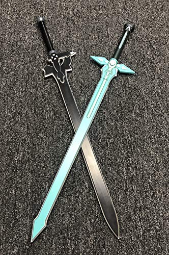Sword Art a Online Kirito Foam Sword Set Elucidator Dark Repulsor Kirigaya (2 Swords) (L:40inch,S:32inch) (32)