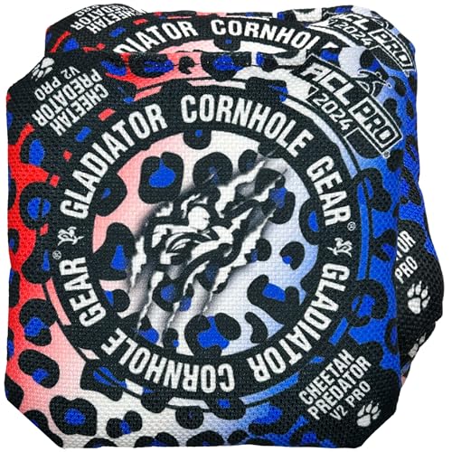 Gladiator Cornhole Gear | ACL Cornhole Bags | Professional Cornhole Bags 16 oz Set of 4 (American Flag, 4 Bags / 16.00)