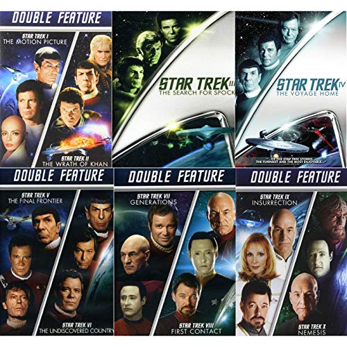 Star Trek 10 Movie DVD Collection: Motion Picture / Wrath of Khan / Search For Spock / Voyage Home / Final Frontier / Undiscovered Country / Generations / First Contact / Insurrection / Nemesis