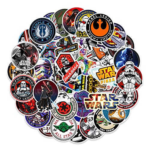 Popular Movie Stickers for Star War to Girls Adults Teens Boys|100 Pcs|Waterproof Vinyl Stickers for Laptop Car Luggage Phone Tablet Water Bottle Hydroflasks Bike,Funny Decals Pack(Star War-100Pcs)