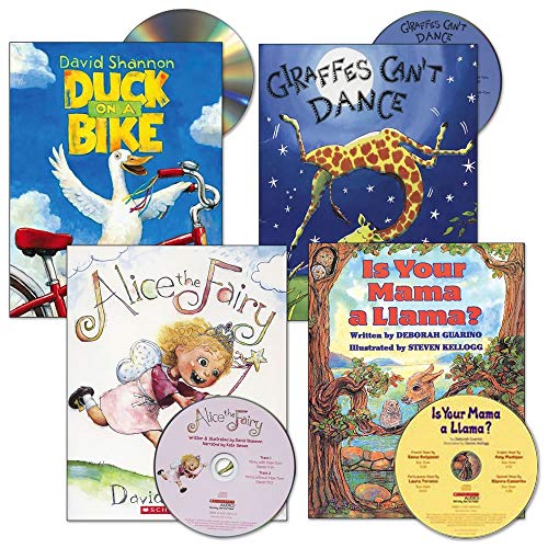 Kaplan Early Learning Read-Aloud Books and CDs - Set of 4 Colorful Children's Books