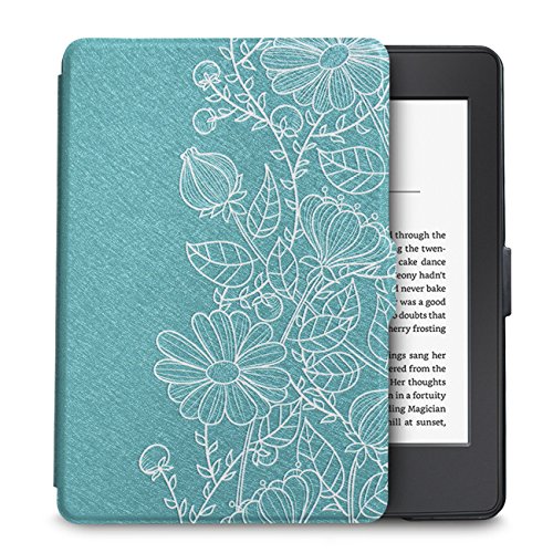 WALNEW Case for 6” Kindle Paperwhite 2012-2017(Model No.EY21 or DP75SDI) - PU Leather Case Smart Protective Cover Only Fits Old Generation Kindle Paperwhite Prior to 2018