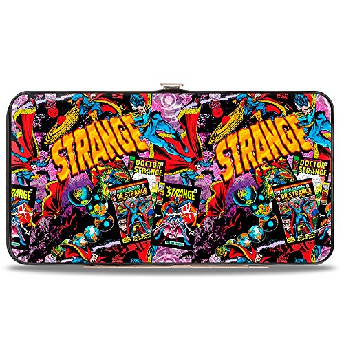 Buckle-Down unisex adults Buckle-down Hinge - Classic Doctor Strange Poses/Comic Books/Strange/Eye of Agamotto Wallet, Multicolor, 7 x 4 US