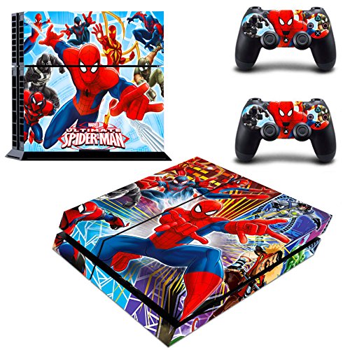 Vanknight PS4 Slim Skins PS4 Controller Skins Super Hero Playstation 4 Slim Vinyl Sticker Wrap Decal for Playstation