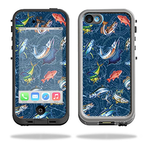 MightySkins Skin Compatible with LifeProof iPhone 5C Fre Case – Saltwater Compass | Protective, Durable, and Unique Vinyl Decal wrap Cover | Easy to Apply, Remove, and Change Styles | Made in The USA