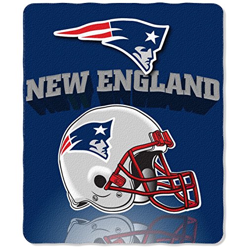 NFL New England Patriots Gridiron Fleece Throw, 50 x 60-inches