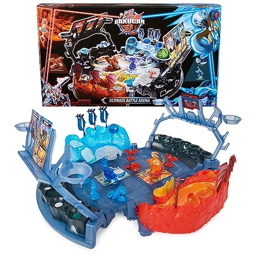 Bakugan Ultimate Battle Arena Playset with Special Attack Dragonoid, Octogan, Hammerhead Customizable, Spinning Action Figures and Playset, Kids Toys for Boys and Girls 6 and up