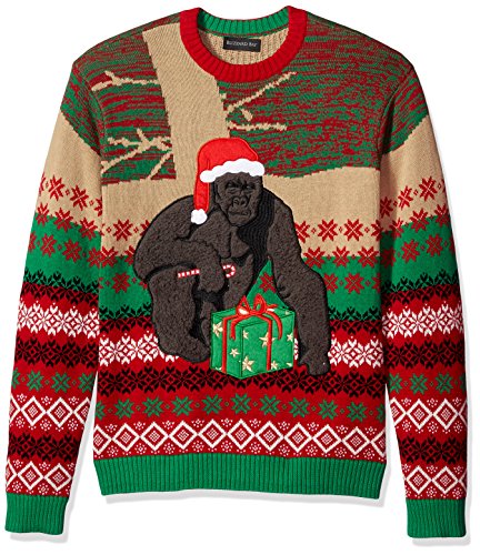 Blizzard Bay Men's Harambe Claus Sweater, red, XL