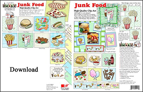 ScrapSMART - Junk Food - Clip Art Software Collection - Jpeg & PDF files for Mac [Download]