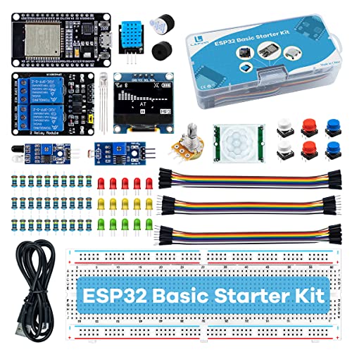 LAFVIN Basic Starter Kit for ESP32 ESP-32S WiFi I OT Development Board with Tutorial Compatible with Arduino IDE