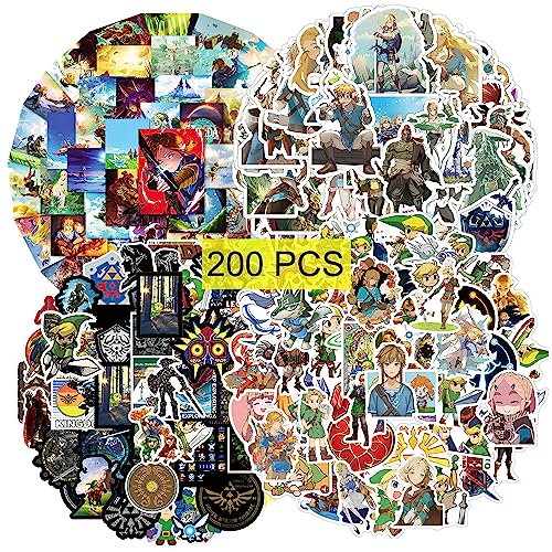 Pounchi Legend Game Stickers (200Pcs) Video Game Stickers Merchandise Gifts for Party Supplies Decorations Laptop Water Bottle Vinyl Stickers for Teens