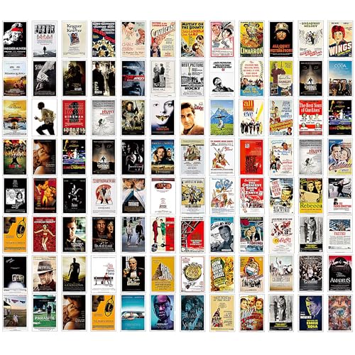 94PCS Vintage Posters of Classic Movie, Wall Collage Kit Aesthetic Pictures, Retro Room Decor, Movie Room Decor, Wall Collage Kit, Film Photo Wall, Movie Posters, Retro Movie Poster for Dorm