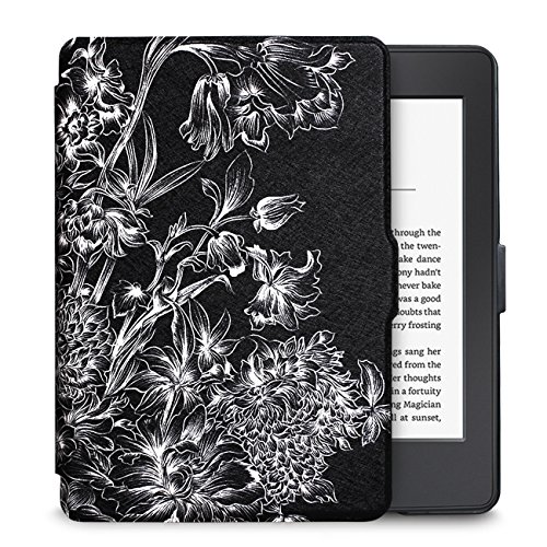 WALNEW Case for 6” Kindle Paperwhite 2012-2017(Model No.EY21 or DP75SDI) - PU Leather Case Smart Protective Cover Only Fits Old Generation Kindle Paperwhite Prior to 2018