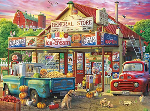 Buffalo Games - Country Store - 1000 Piece Jigsaw Puzzle for Adults Challenging Puzzle Perfect for Game Nights - 1000 Piece Finished Size is 26.75 x 19.75