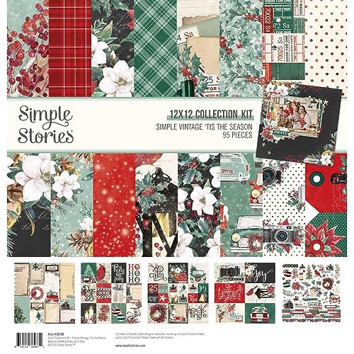 Simple Stories Collection Kit 12'X12'-Simple Vintage 'Tis The Season