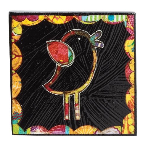 Colorful Devotions Bird Magnet Clip - Monogram Fridge Personalized 101275-CD