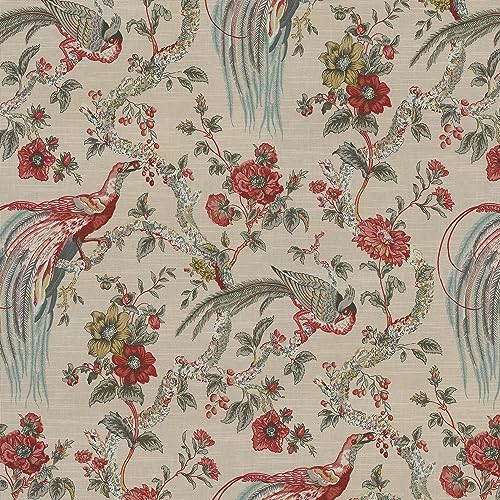 Waverly - Printed Cotton Fabric by The Yard, Floral Inspired, DIY, Craft, Project, Sewing, Upholstery and Home Décor, 54' Wide (Olana, Petal)