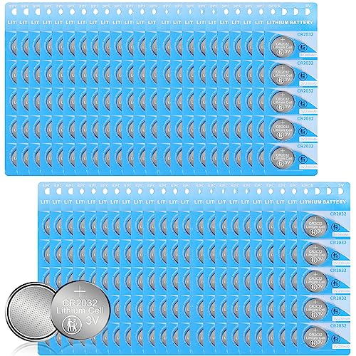 WANZELONYO CR2032 Lithium Coin Battery 3V Bulk CR 2032 Button Cell 250 Pack 230mAh