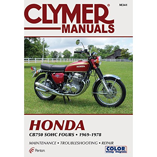 Clymer M341 Manual, for InLine Fours CB750 SOHC