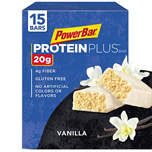 PowerBar Protein Plus Bar, Vanilla, 2.12 Ounce (15 Count)