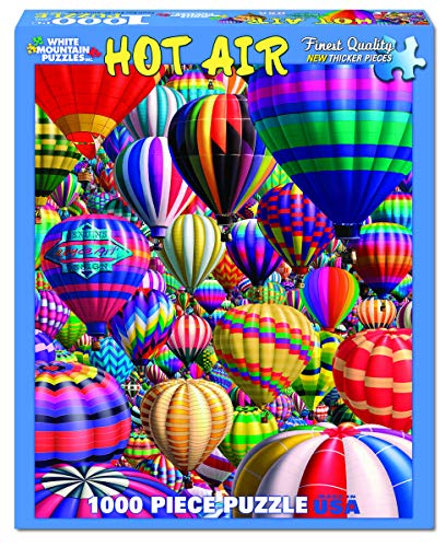 White Mountain Puzzles Hot Air Balloons - 1000 Piece Jigsaw Puzzle