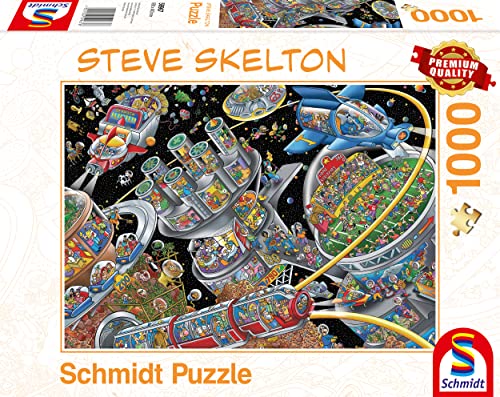 Schmidt Spiele 59967 Steve Skelton Space Colony 1000 Piece Jigsaw Puzzle