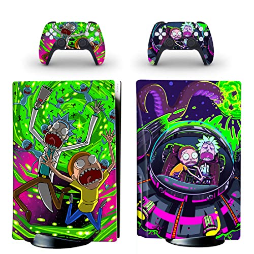 GaeErFut Anime P-S5/Play-station Protectors Skins Cover,Disc Edition Console Controller Skins Cover Protectors,Durable, Scratch Resistant, Bubble-Free Stickers Protectors Accessories