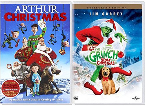 Arthur Christmas Operation Santa Double Feature How the Grinch Stole Christmas Dr. Seuss Holiday 2-Pack