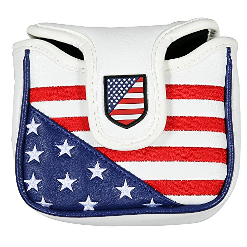 Golf Obsession New USA Large Mallet Putter Headcover with Magnetic Closure for Spider Putter