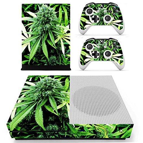SKINOWN Skin for Xbox One S Slim Console and Controller (Weed Marijuana)