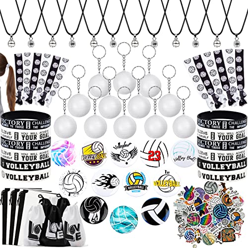 foci cozi, 122PCS Volleyball Party Favors- Volleyball Gifts for Teen Girls, Sports Theme Party Supplies Goodie Bags