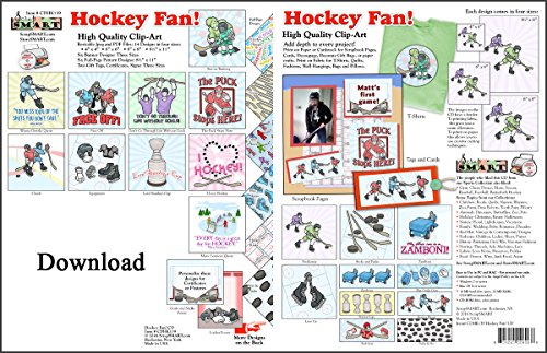 ScrapSMART - Hockey Fan - Software Collection - Jpeg & PDF files for Mac [Download]