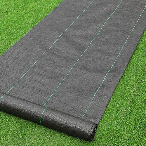 · Petgrow · Heavy Duty Weed Barrier Landscape Fabric for Outdoor Gardens, Non Woven Weed Blockr Fabric - Garden Landscaping Fabric Roll - Weed Control Fabric in Rolls（5FTX100FT）