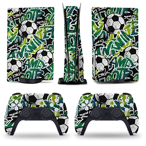 AoHanan Urban Soccer 5 Skin Console and Controller Accessories Cover Skins Anime Vinyl Cover Sticker Full Set for 5 Disc Edition