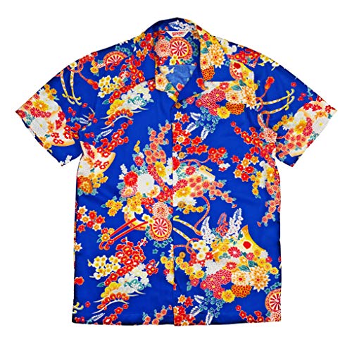 Sun Surf Leonardo DiCaprio's Hawaiian Shirt from Romeo and Juliet 1996 (X-Large) Blue