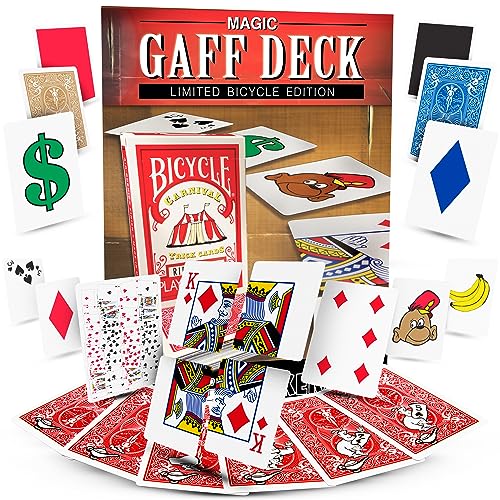 Magic Gaff Deck - Limited Edition Bicycle Cards - Card Tricks for All Ages