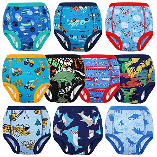 MooMoo Baby Potty Training Underwear 10 Packs Absorbent Toddler Training Pants for Boys and Girls Cotton 5T