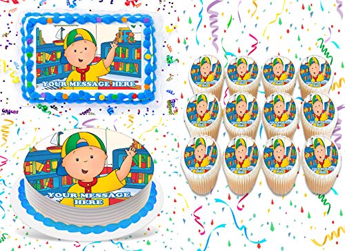 Caillou Cake Topper Edible Image Personalized Cupcakes Frosting Sugar Sheet (11' X 17' Cake Topper)