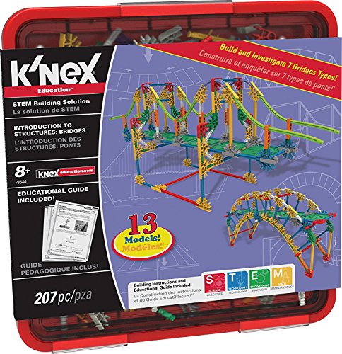 K’NEX Education – Intro to Structures: Bridges Set – 207 Pieces – For Grades 3-5 Construction Education Toy