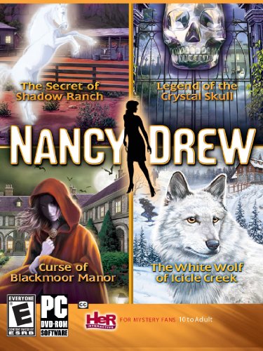 Nancy Drew 4 Pack-Secret of Shadow Ranch, Curse of Blackmoor Manor, White Wolf of Icicle Creek, Legend of the Crystal Skull - Windows (select)