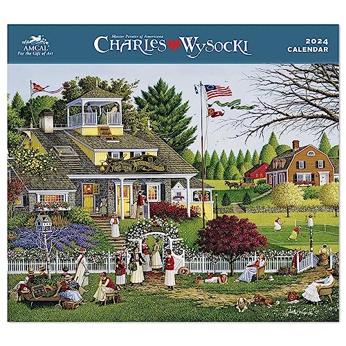 2024 Charles Wysocki Monthly Wall Calendar, 12 Months, 13-1/2' x 12' (CWCW044924)