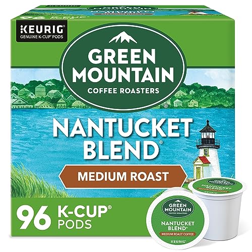 Green Mountain Coffee Roasters Nantucket Blend Keurig Single-Serve K-Cup Pods, Medium Roast Coffee, 96 Count (4 Packs of 24)