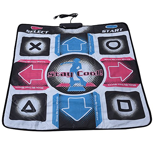Zerone Dance Pad, Non-Slip 93 x 83cm Dancing Step Dance Mat Pad Dancer Blanket with USB for PC Support Windows 98/2000/ XP/ 7 OS