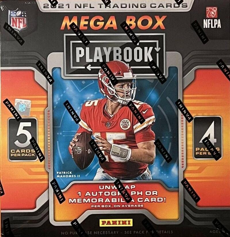 2021 Panini Playbook NFL Football MEGA box (4 pks/box)