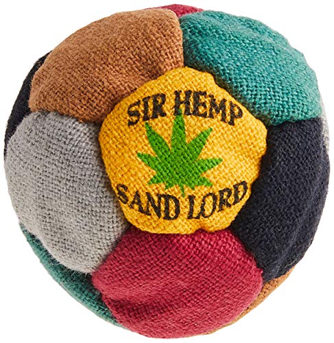 World Footbag Sir Hemp Hacky Sack Footbag, Black/Green/Grey/Red/Tan/Yellow