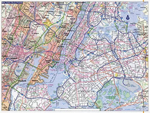Gifts Delight Laminated 32x24 Poster: Large Detailed Road map of New York City. New York City Large Detailed Road map