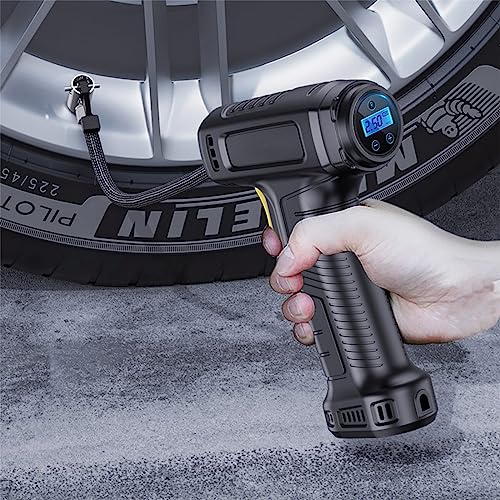 Portable Tire Inflator Handheld Air Compressor with LCD Digital Display, Air Pump Inflator for Car Tires, Tire Pump for Truck, Motorcycle, Balls My Orders