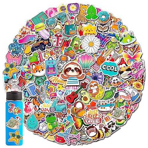 300 PCS Water Bottle Stickers, Cute Stickers for Hydroflasks VSCO Sticker Packs Cute Vinyl Waterproof Stickers for Water Bottles, Skateboard Phone Laptop Stickers for Kids Teens Girls