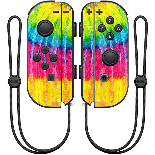 MightySkins Skin Compatible with Nintendo Joy-Con Controller wrap Cover Sticker Skins Tie Dye 2