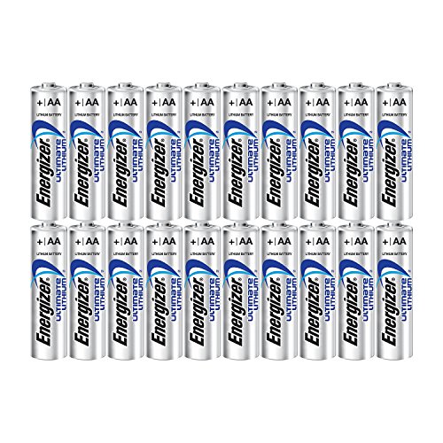 Energizer Ultimate Lithium AA Size Batteries - 4 Count (Pack of 5)